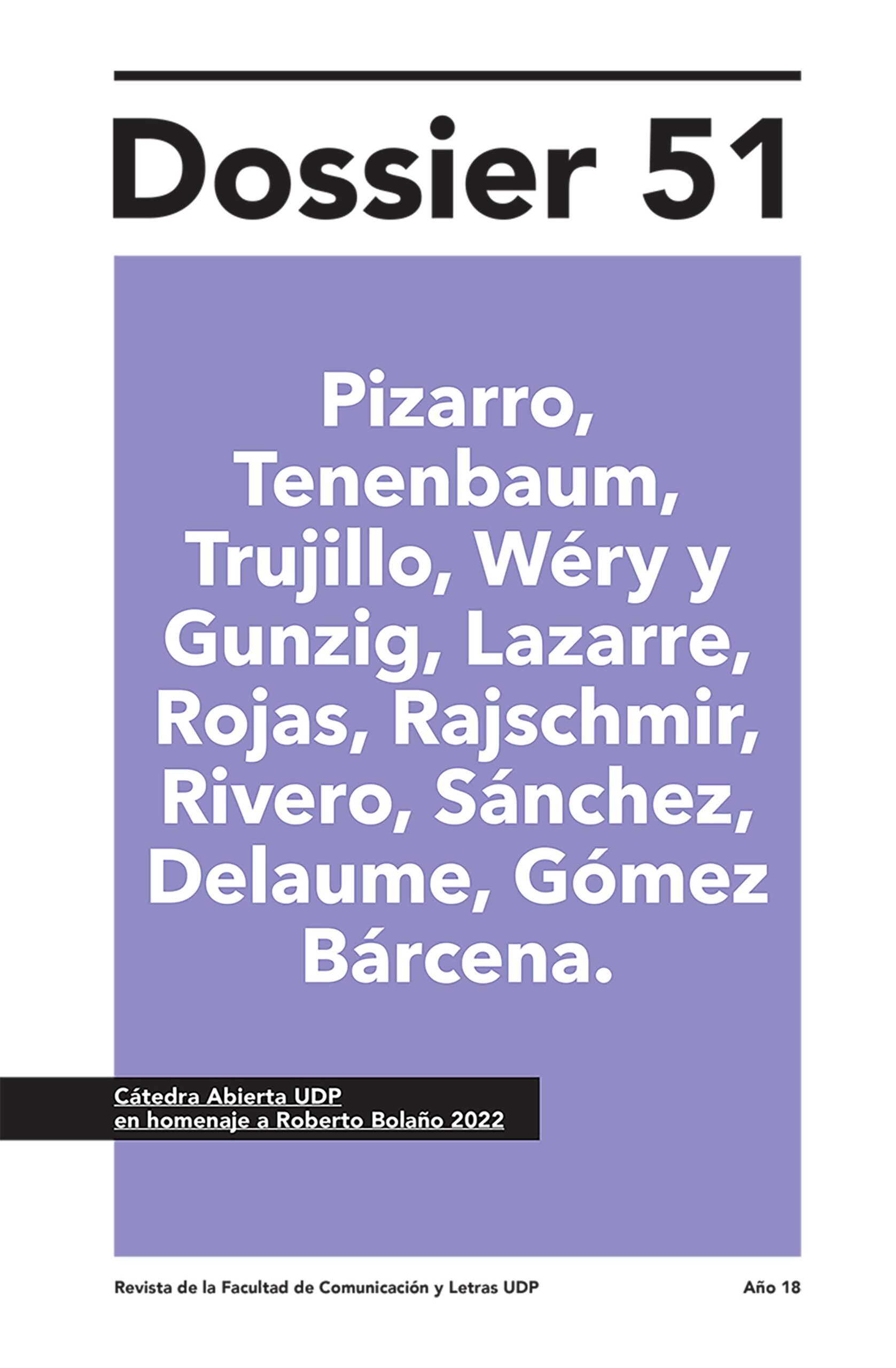 Revista Dossier publica su N° 51