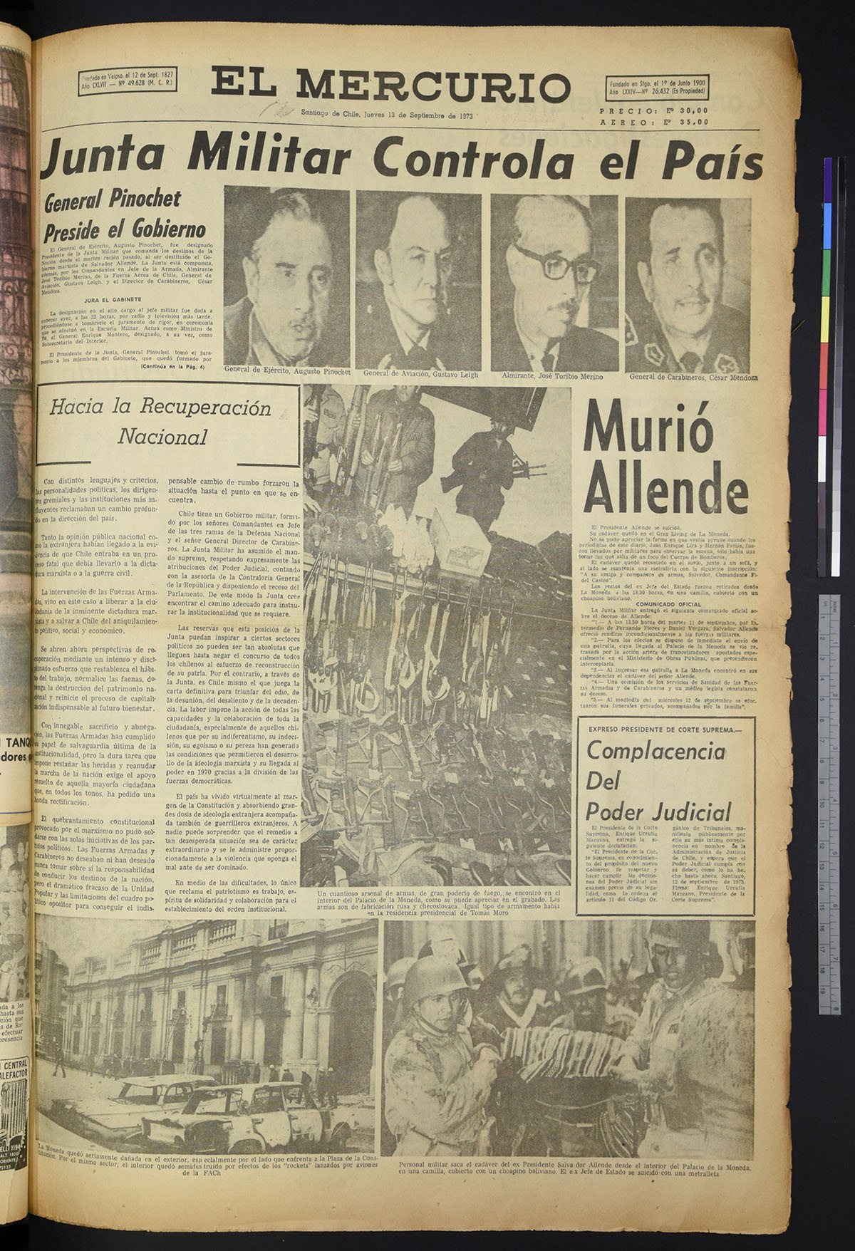 A 50 años del Golpe Militar: Cenfoto digitaliza Colección Patricio Silva con periódicos de 1973