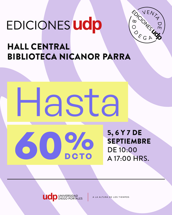 Librería Ediciones UDP realizará venta de bodega