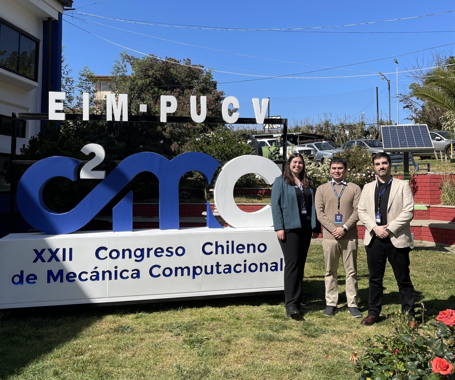 Estudiantes de la Facultad de Ingeniería y Ciencias UDP presentaron trabajos en el XXII Congreso Chileno de Mecánica Computacional